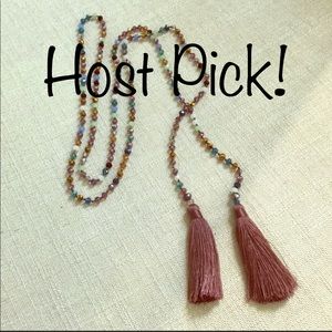 🌟HP🌟 Crystal & tassel necklace